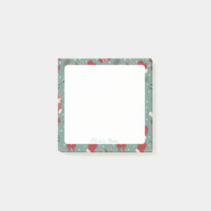 Vintage-Weihnachts-Handschuh-Rahmen benutzerdefini Post-it Klebezettel