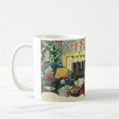 Vintage-Weihnachts-Haustiere im Wohnzimmer Kaffeetasse (Links)