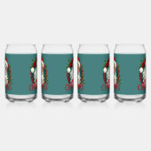 Vintage Weihnachts-Illustration Dosenglas (Links)