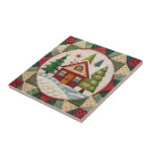 Vintage-Weihnachts-Keramikfliese Fliese (Seite)
