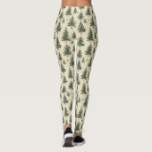 Vintage-Weihnachts-Kiefernmuster (3) Leggings (Rückseite)