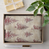 Vintage-Weihnachts-Kiefernmuster (4) Seidenpapier (Geschenk)