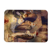 Vintage-Weihnachts-Krippenszene, 3 Hirten und Jesu Magnet (Horizontal)