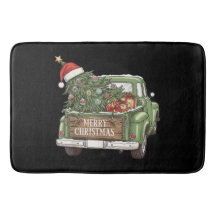 Vintage-Weihnachts-Lkw Frohe Weihnachten Männer Fr