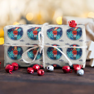 Vintage-Weihnachts-Nussknacker Geschenkpapier