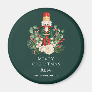 Vintage-Weihnachts-Nussknacker-Grünzeug-Feiertag Magnet