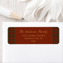Vintage-Weihnachts-Plaid Klassisch Zeitloses Tarta
