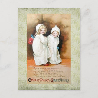 Vintage Weihnachts Postcard Grüße Feiertagspostkarte