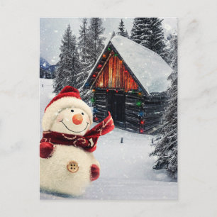 vintage-Weihnachts-Postkarte Postkarte