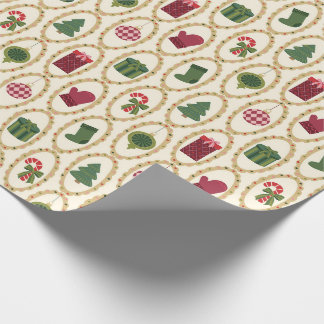 Vintage-Weihnachts-Scheinwerfer Geschenkpapier