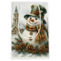 Vintage-Weihnachts-Schneemann