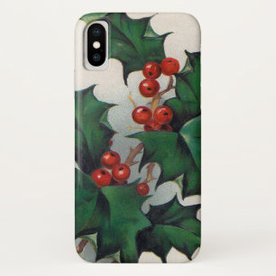 Vintage Weihnachts-Stechpalmen-Handyhülle zehn Case-Mate iPhone Hülle