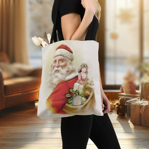 Vintage-Weihnachts-Tasche Santa Clause Retro-Weihn Tasche