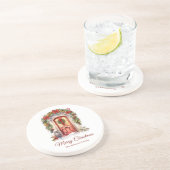 Vintage-Weihnachts-Tür-Untersetzer Getränkeuntersetzer (Seite)