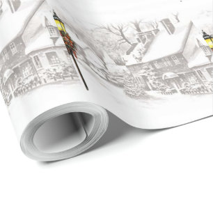 Vintage Weihnachts-Umschlagpapier Geschenkpapier