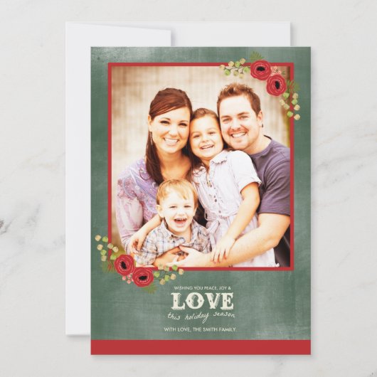 Vintage Weihnachts-Weihnachtskarte Feiertagskarte (Vorderseite)