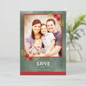 Vintage Weihnachts-Weihnachtskarte Feiertagskarte (Stehend Vorderseite)