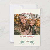 Vintage Weihnachts-Weihnachtskarte individuell anp Ankündigung (Rückseite)