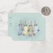 Vintage Weihnachts-Weihnachtskarte Mitteilungskarte (Vorderseite/Rückseite Beispiel)