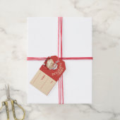 Vintage Weihnachts-Weihnachtsmarken Geschenkanhänger (Mit Garn)