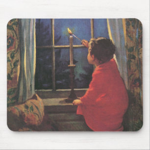 Vintage Weihnachtsabend von Jessie Willcox Smith Mousepad