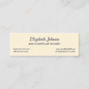 Vintage Weihnachtsabend von Jessie Willcox Smith Telefonnummerkarte