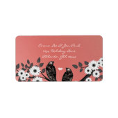 Vintage Weihnachtsadresse Adressaufkleber (Vorne)