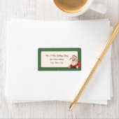 Vintage Weihnachtsadressen-Labels des Weihnachtsma Adressaufkleber (Insitu)