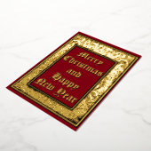 Vintage WeihnachtsAngelsgrenze von 1912 Folien Feiertagskarte (Gedreht)