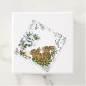 Vintage Weihnachtsbände und Holly Geschenkanhänger (Beispiel)