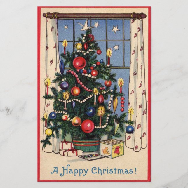 Vintage-Weihnachtsbaum (Vorderseite)