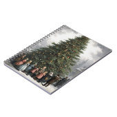 Vintage Weihnachtsbaum-Ansammlung Notizblock (Linke Seite)