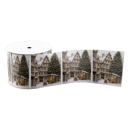 Vintage Weihnachtsbaum-Ansammlung Ripsband (Spule)