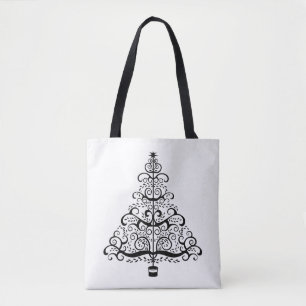 Vintage-Weihnachtsbaum-Dekorative viktorianische S Tasche