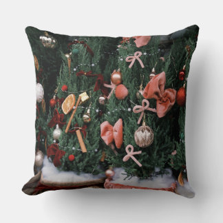 Vintage-Weihnachtsbaum-Feiertags-Kissen | Festlich Kissen