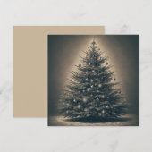 Vintage-Weihnachtsbaum Feiertagskarte (Vorne/Hinten)