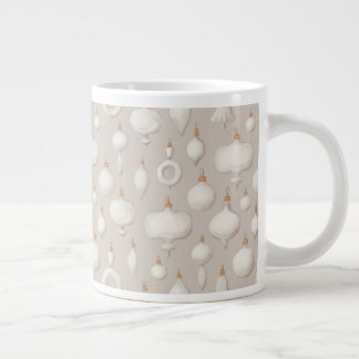 Vintage-Weihnachtsbaum-Glas-Spielzeuge mit Ornamen Jumbo-Tasse