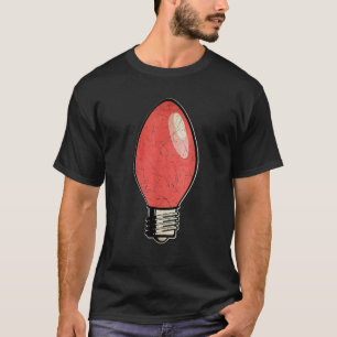 Vintage Weihnachtsbaum-Glühbirne T-Shirt