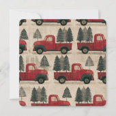 Vintage-Weihnachtsbaum-Lieferwagen (Vorderseite)