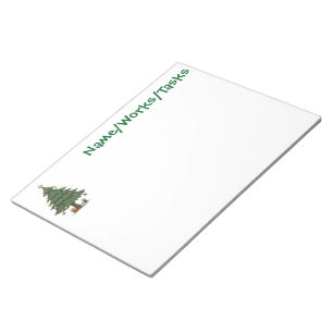 Vintage-Weihnachtsbaum-Notizblock Notizblock