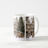Vintage Weihnachtsbaum-Tasse Kaffeetasse (VorderseiteRechts)