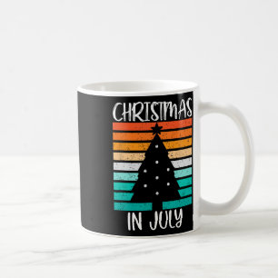 Vintage-Weihnachtsbaum-Weihnachten im Juli Kaffeetasse