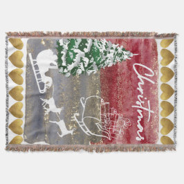 Vintage-Weihnachtsbäume Decke