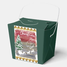 Vintage-Weihnachtsbäume Geschenkschachtel