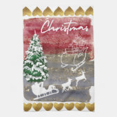 Vintage-Weihnachtsbäume Geschirrtuch (Vertikal)
