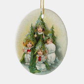 Vintage Weihnachtsbäume Keramikornament (Rechts)