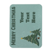 Vintage Weihnachtsbäume Magnet (Vertikal)