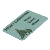 Vintage Weihnachtsbäume Magnet (Linke Seite)