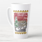 Vintage-Weihnachtsbäume Milchtasse (Linke Ecke)