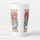Vintage-Weihnachtsbäume Milchtasse (Vorderseite)